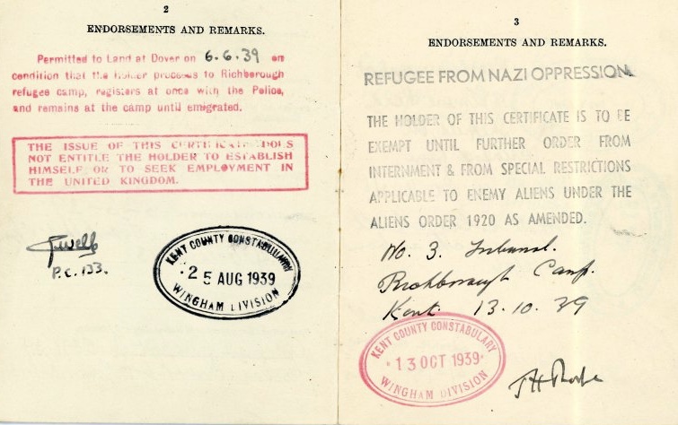 Refugee from Nazi Oppression, 1939