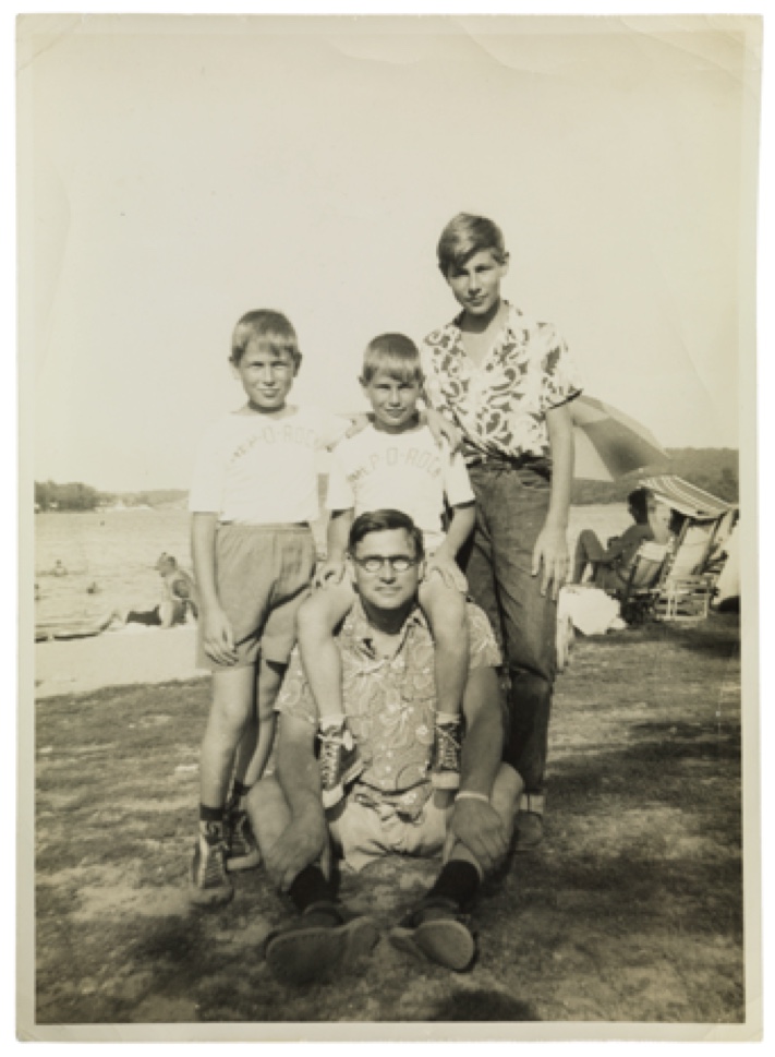 Walter Brill and sons in USA, around 1957