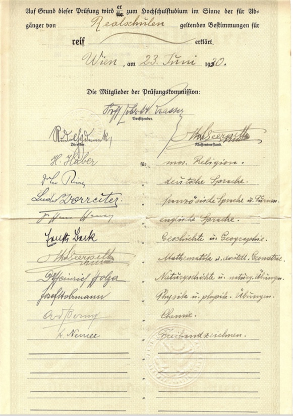 Richborough transit camp, Hermann Diamant, Vienna, travel documents, page 3