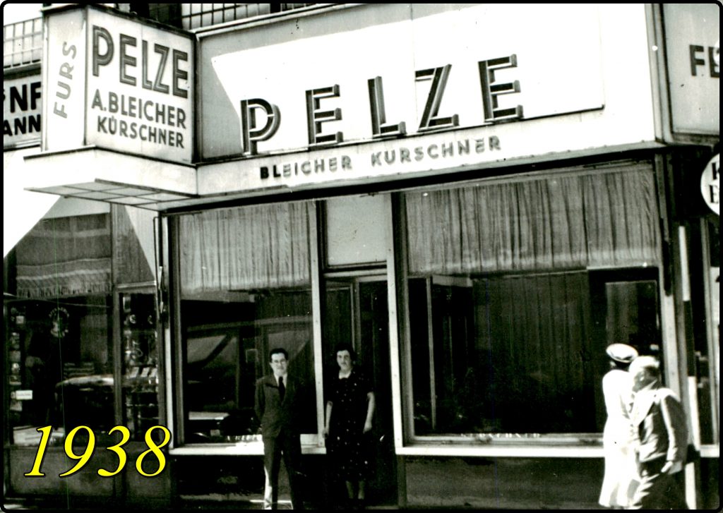 Fritz Bleicher, Furrier store in Vienna, 1938