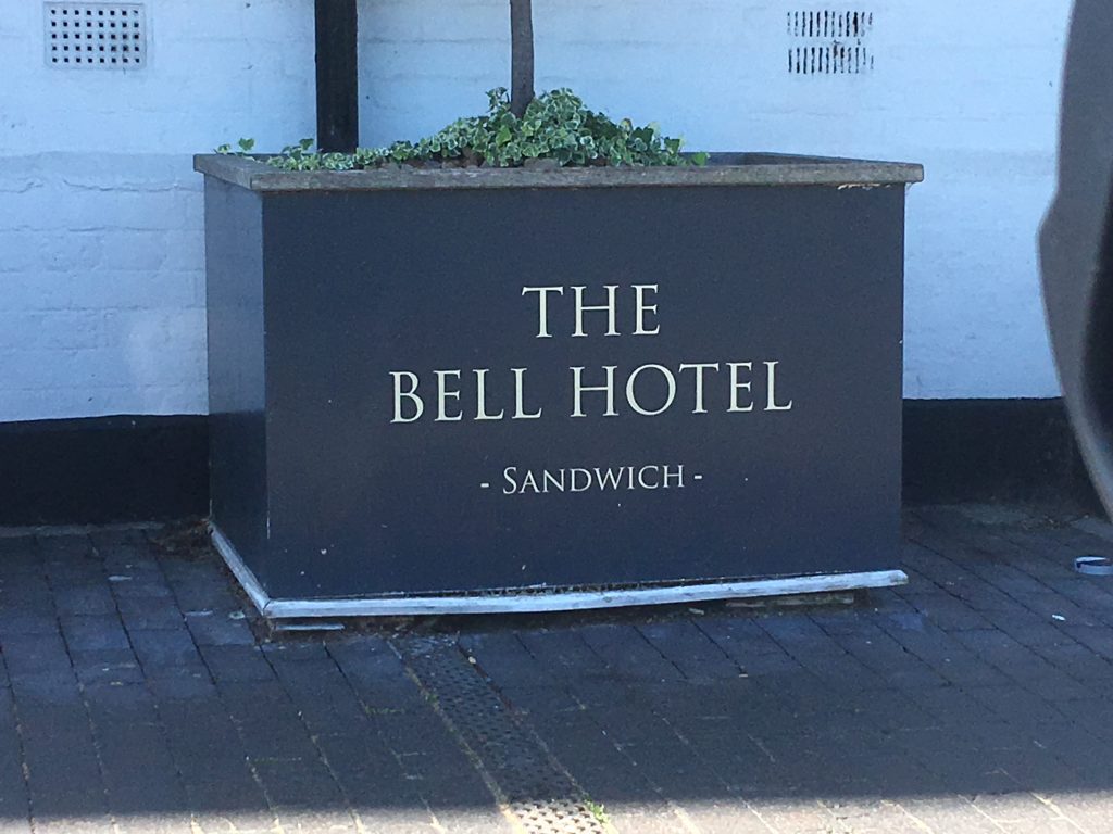 Richborough transit camp, Sandwich 2018, Phineas May diary, The Bell Hotel