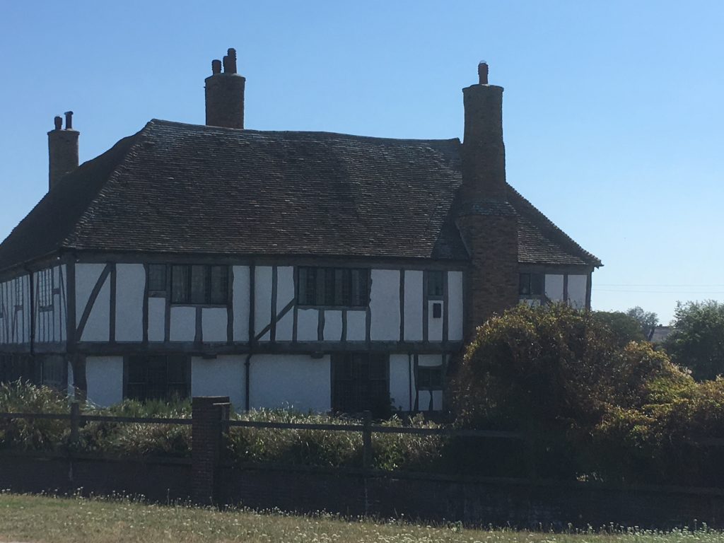 Tudor house, opposite to the sea, along the coastal road from Kitchener camp