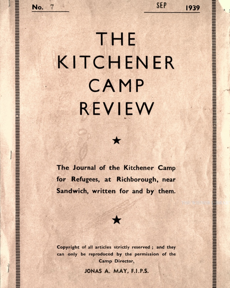 Kitchener Camp Review, no. 7, September 1939, front cover