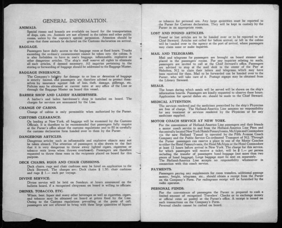 Kitchener camp, Werner Gembicki, Document, List of Passengers from Rotterdam to New York, 22 November 1939, General Information