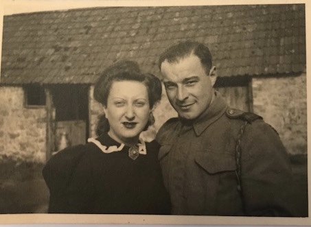 Richborough Jewish refugee camp, Martin and Ilse Gellert, Taunton, married in January 1940, Photo 23 September 1940,