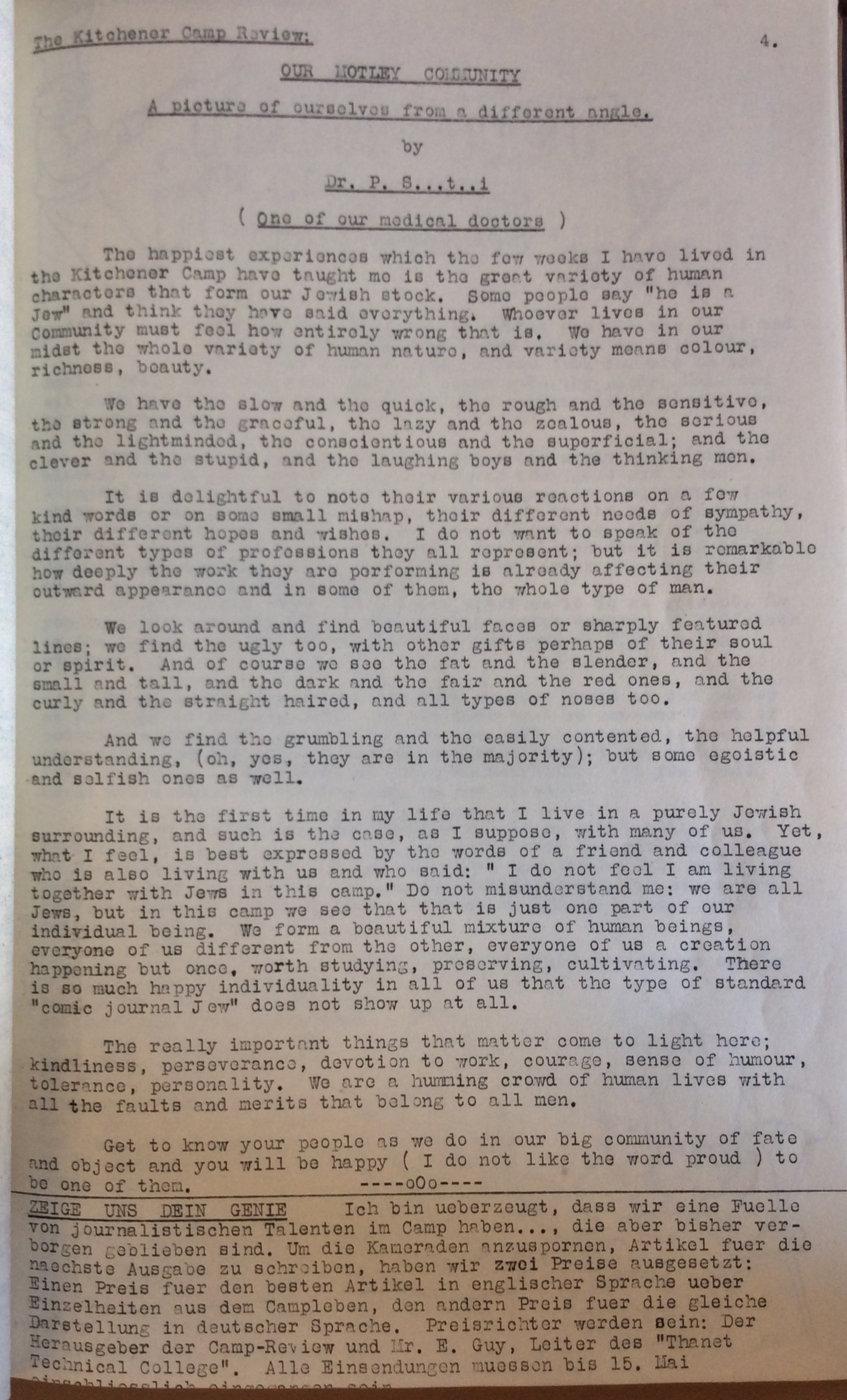 Kitchener Camp Review, May 1939, page 4