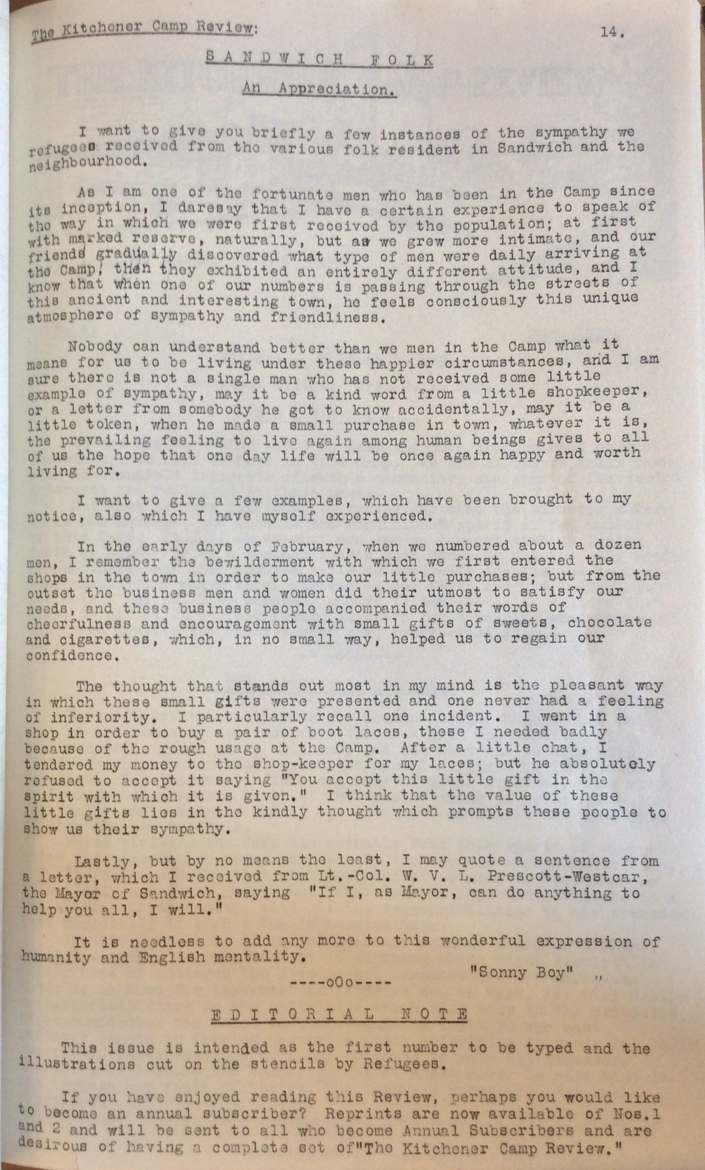 Kitchener Camp Review, May 1939, page 14