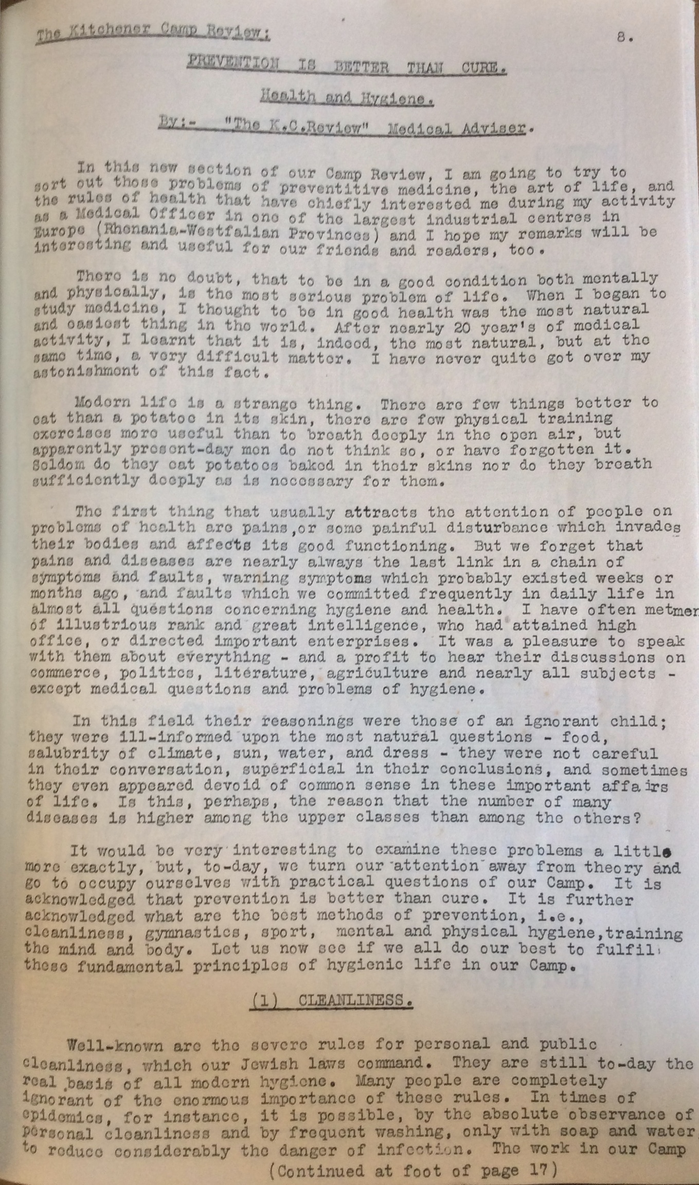 Kitchener Camp Review, June 1939, page 8