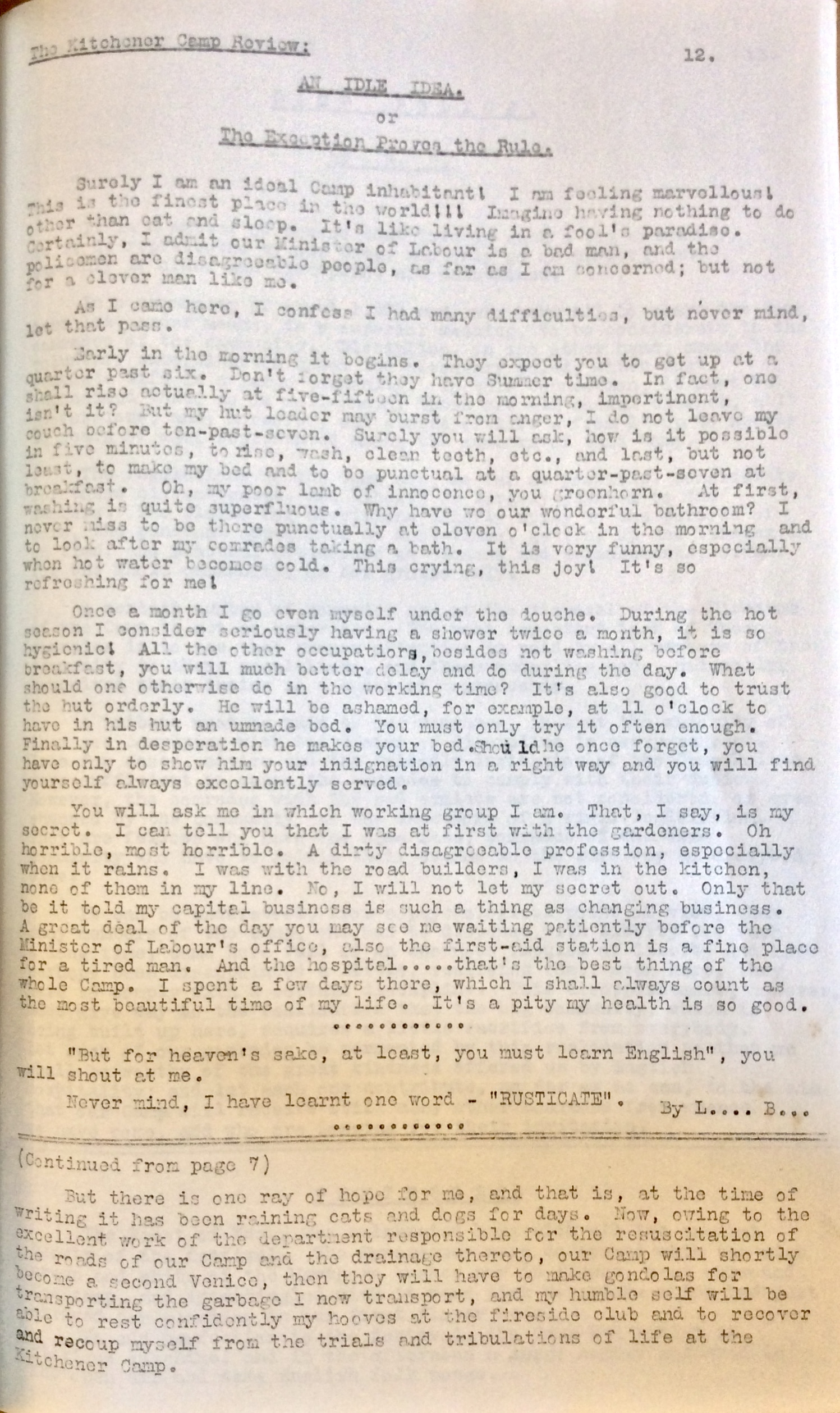 Kitchener Camp Review, June 1939, page 12