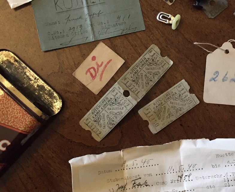 Kitchener camp, Josef Frank, Items in cigarette tin, 1939 – Di - Dienstag (Tuesday)