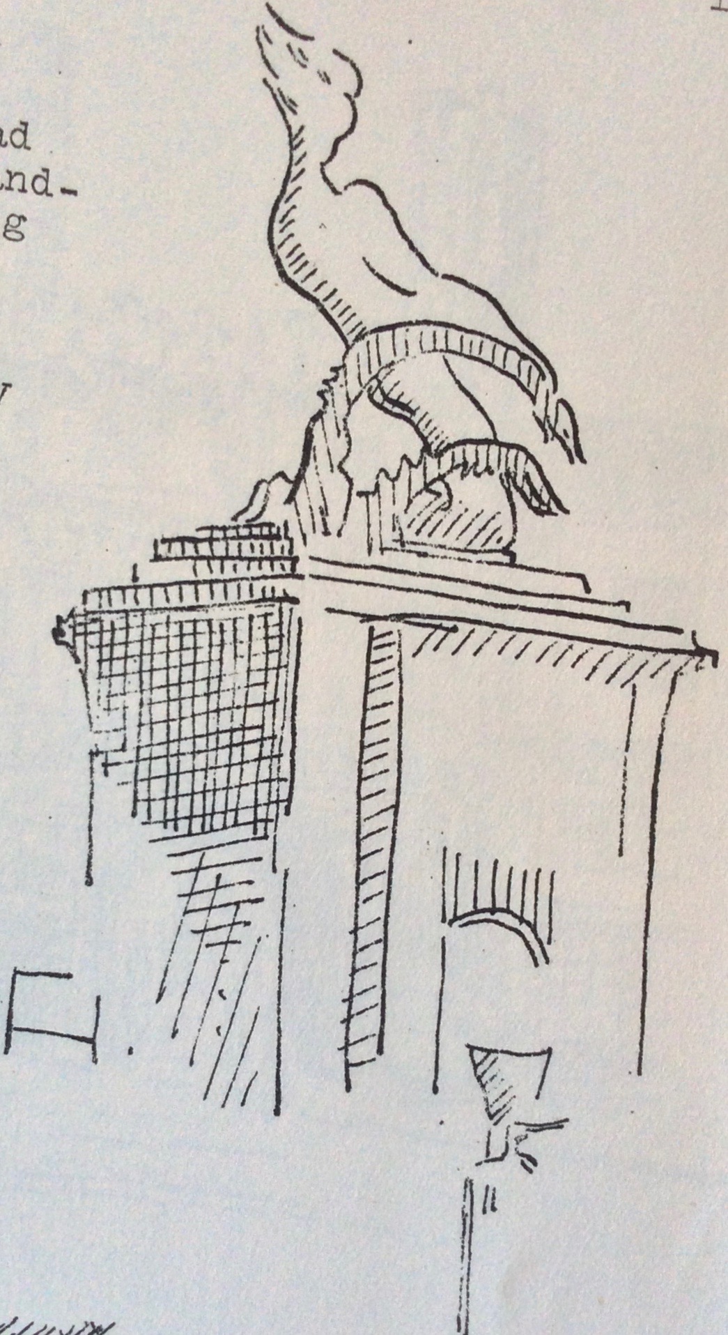 The Kitchener Camp Review, August 1939, Drawing detail, Canterbury cathedral, page 10