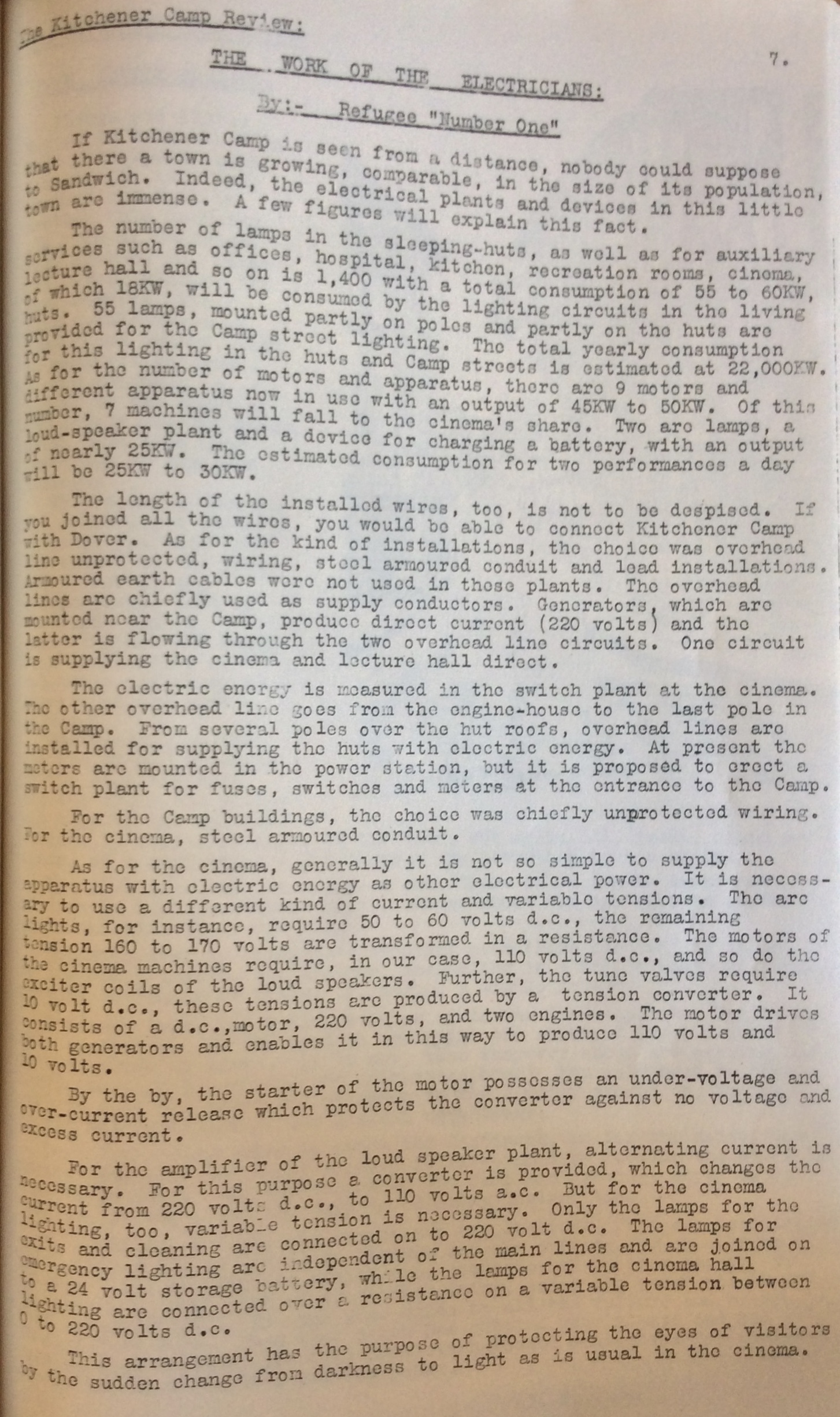 The Kitchener Camp Review, July 1939, No. 5, page 7