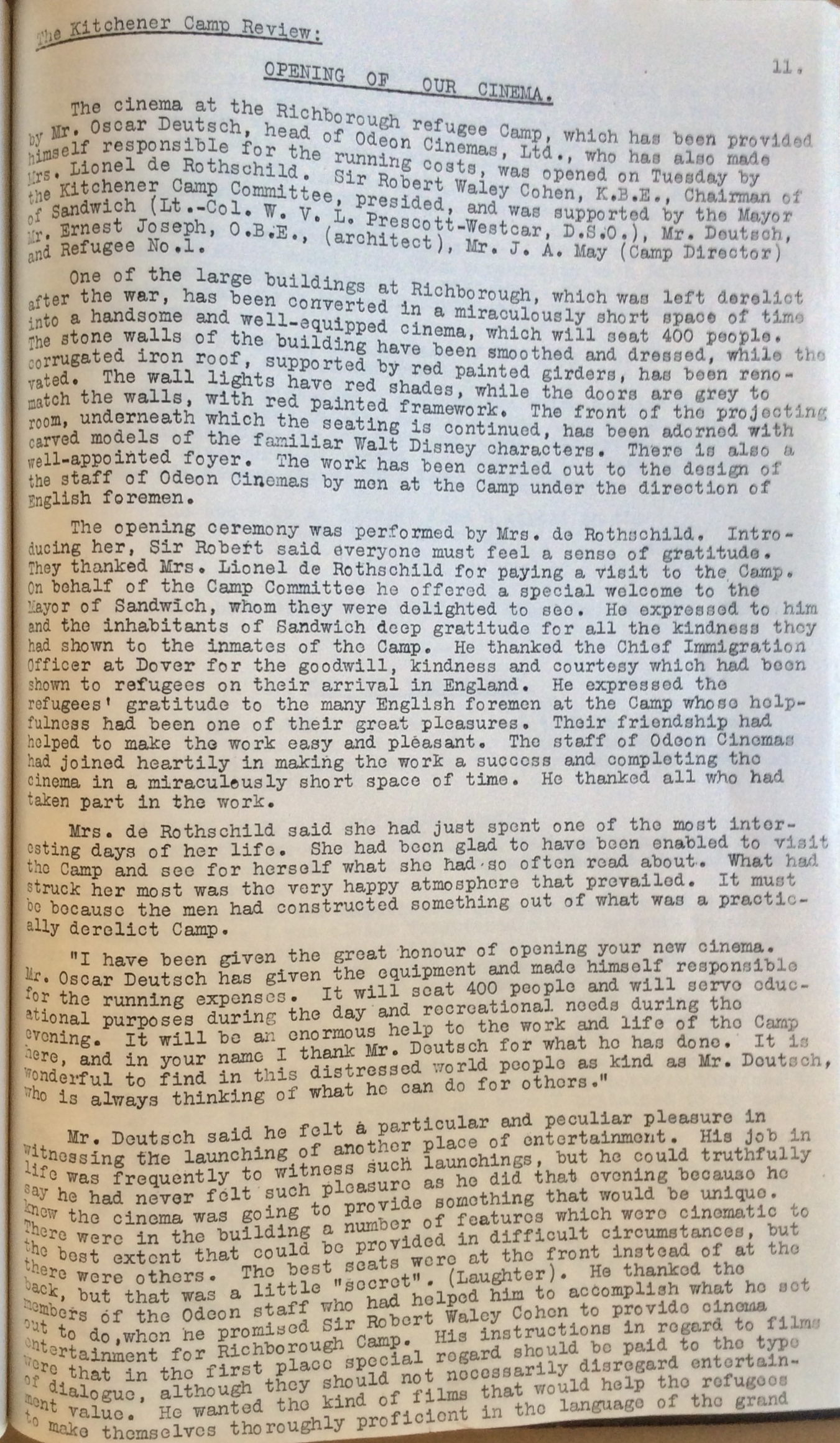 The Kitchener Camp Review, July 1939, No. 5, page 11