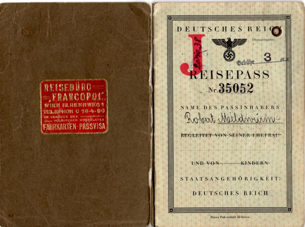 Kitchener camp, Robert Mildwurm, Deutsches Reisepass, German passport, J,