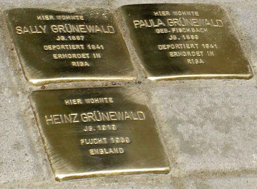 Kitchener camp, Heinz Grünewald, family memorial stones