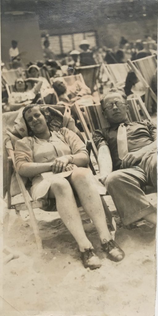 Kitchener camp, Eugen Cohn, Lotte Tichauer, Honeymoon in Margate Kent, August 1939