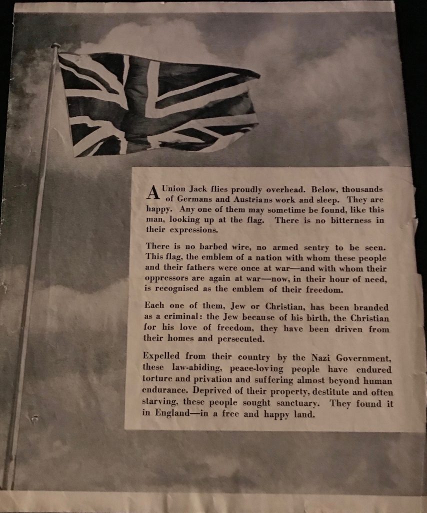 Kitchener camp, Karl Reiser, Page of Kitchener camp magazine, ‘Some Victims of the Nazi Terror‘