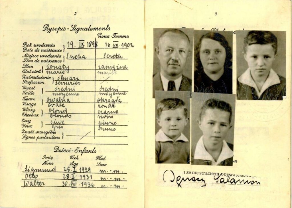 Kitchener camp, Ignatz Salamon, Polish passport, Stamped London, Polish Consulate, 3 September 1942