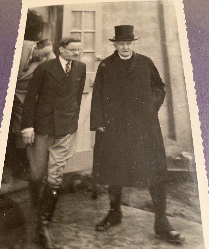 Kitchener camp, Oskar Reininger, Director Jonas May and visiting Archbishop of Canterbury Cosmo Lang