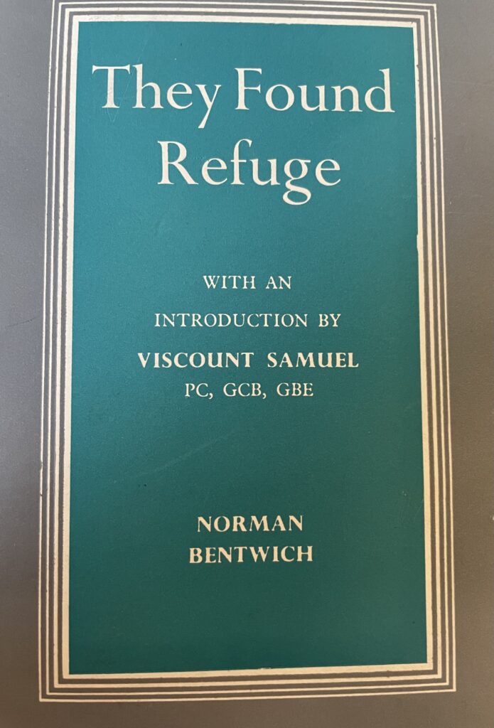 Norman Bentwich, They Found Refuge, Cover
